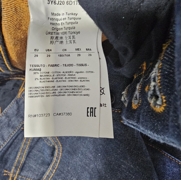 Armani Jeans (3Y6J20 6D1TZ) 29" x 30" - Picture 13 of 16